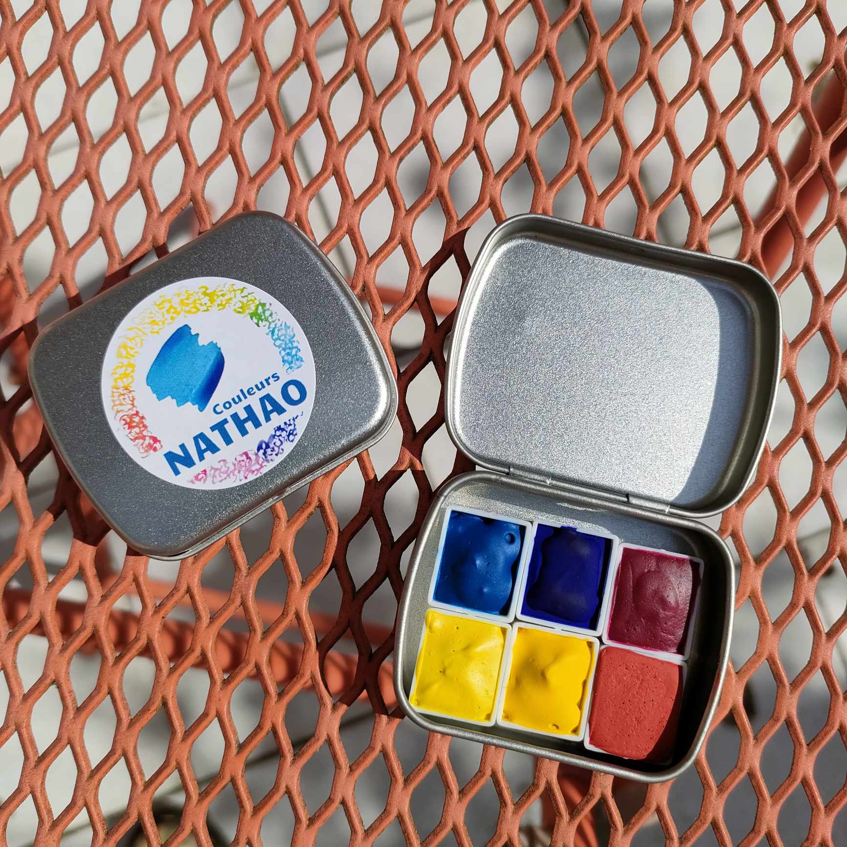 Couleurs Nathao - Boîte de 6 demi-godets