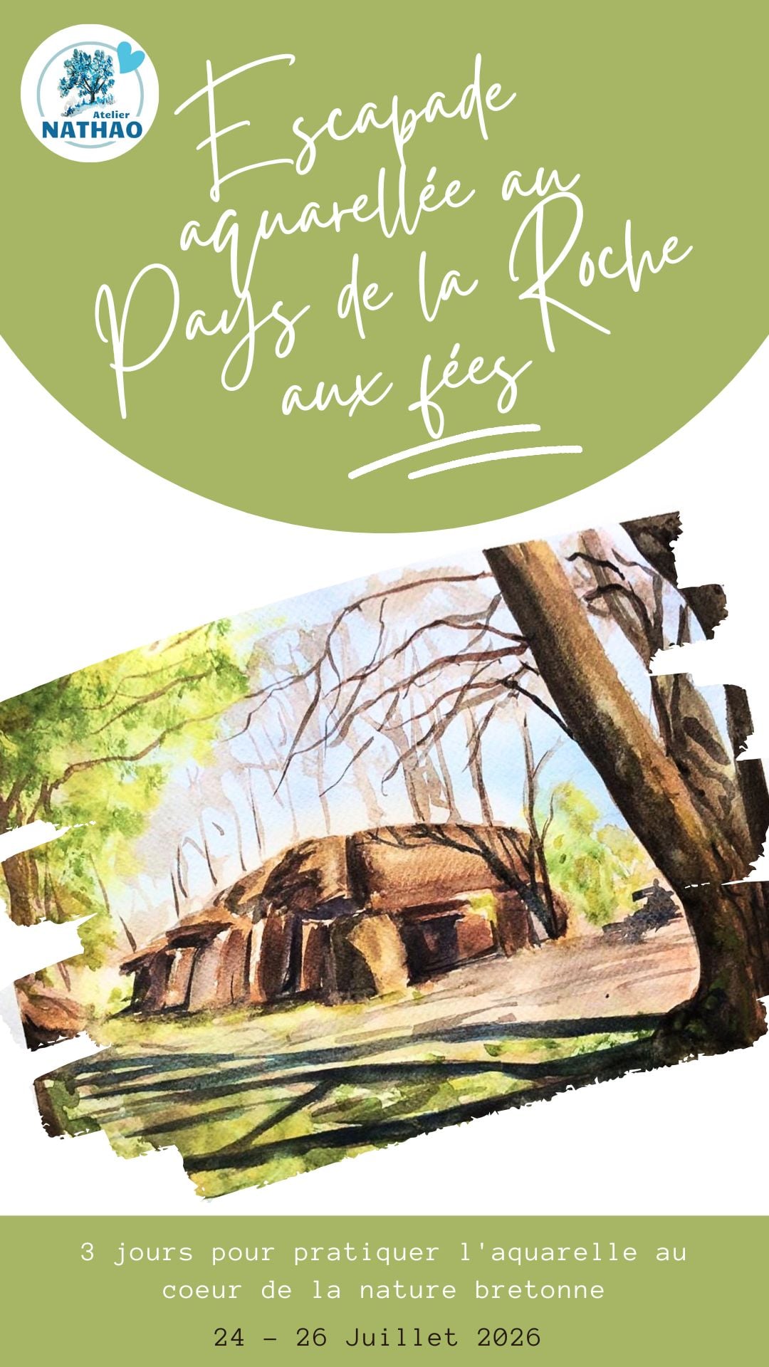 Escapade aquarellée en Bretagne au Pays de la Roche aux Fées 2026