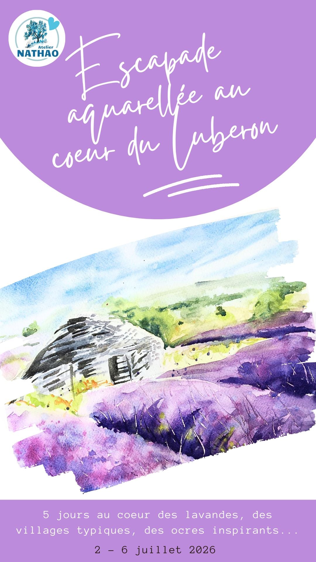 Escapade aquarellée au coeur du Luberon 2026