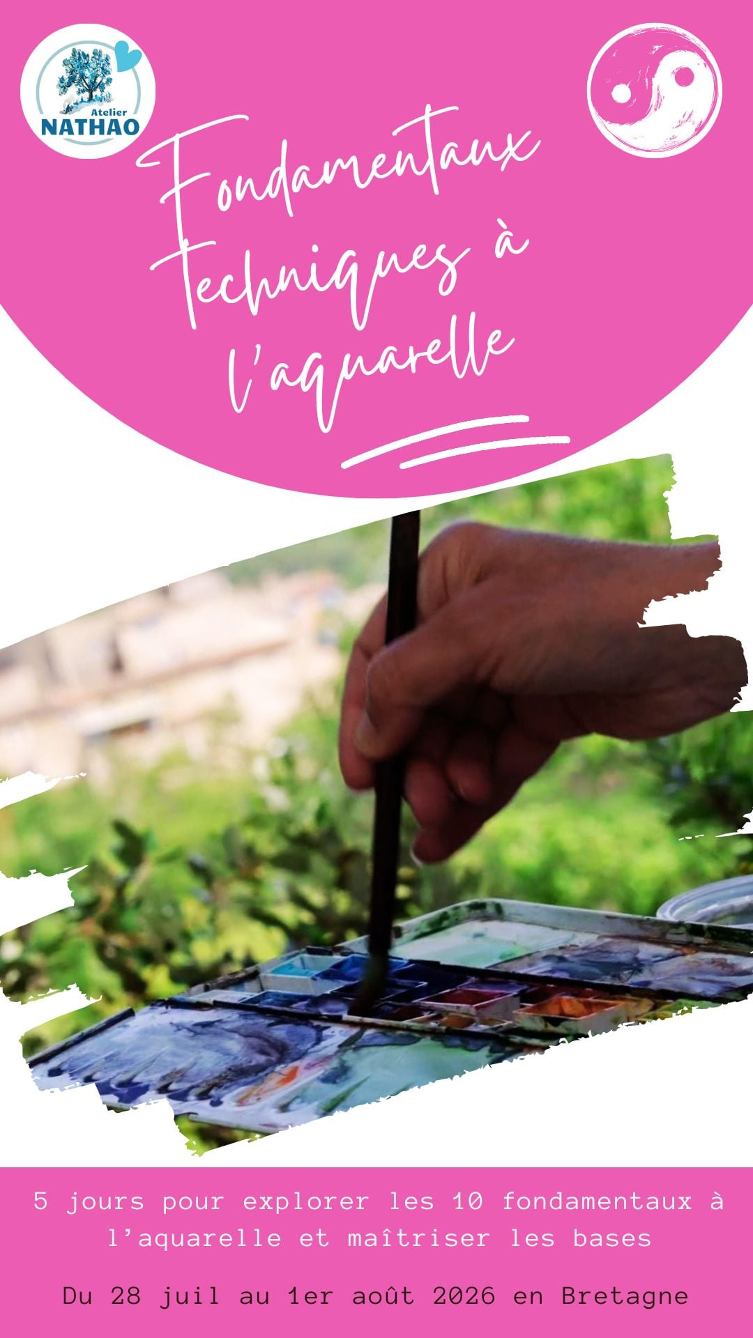 Les fondamentaux techniques à l'aquarelle Juillet 2026